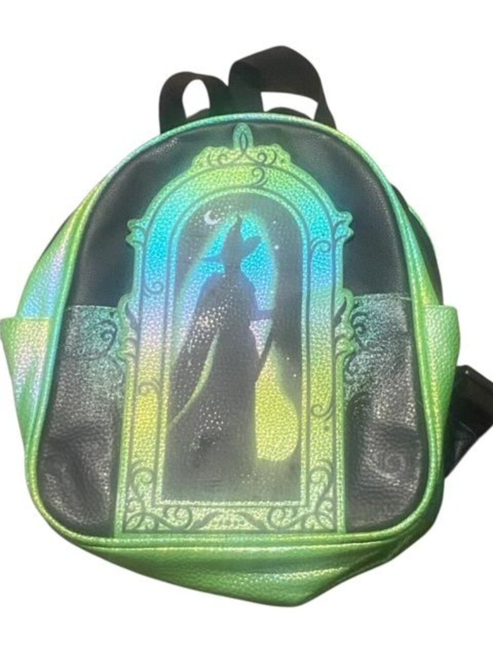 Wicked Universal Studios Elphaba Mini Backpack Green Iridescent Black Witch